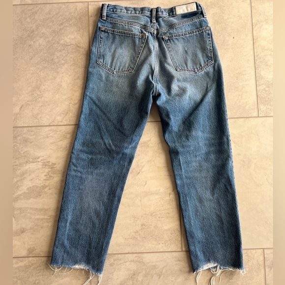 RE/DONE High Rise Straight Leg Jeans - Picture 5 of 7